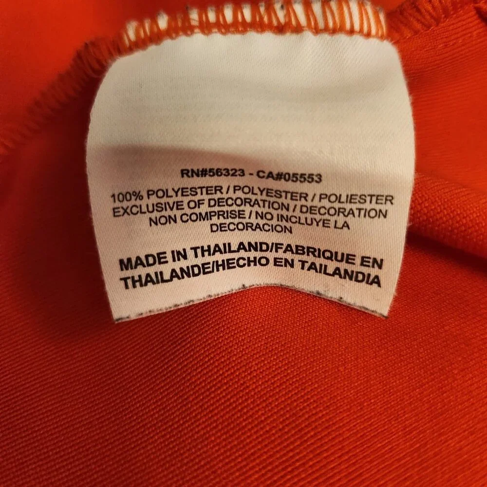 Nike Golf Dri-Fit‎ Polo Shirt Orange Short Sleeve Polyester Mens Size Large EUC